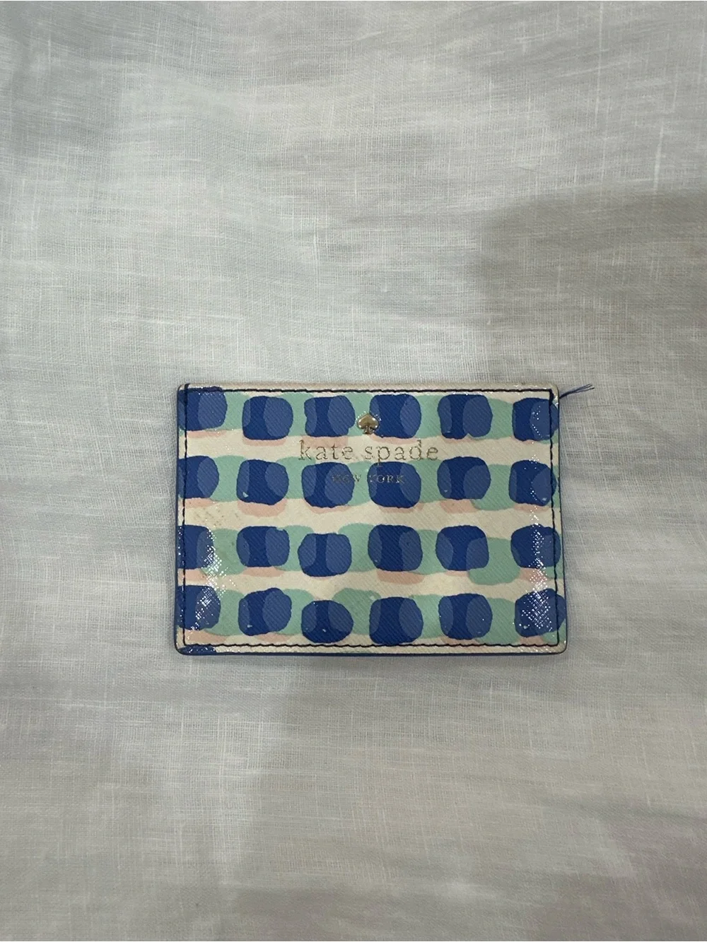 kate spade Blue Polka Dot Cardholder
